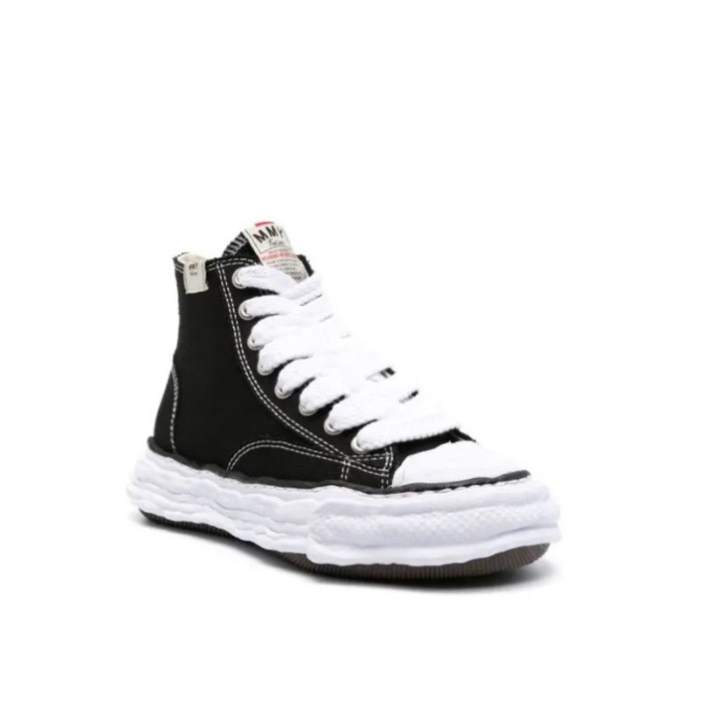 Maison Mihara Yasuhiro Black High Top Sneaker EU Size 45= US Size 11.5-12